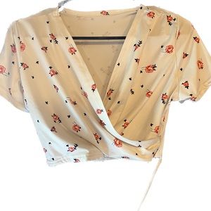 Shein tie crop top